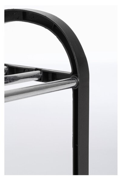 Crni plastični stalak za cipele 50,5x57x19 cm Hallfrid – Yes Everyday