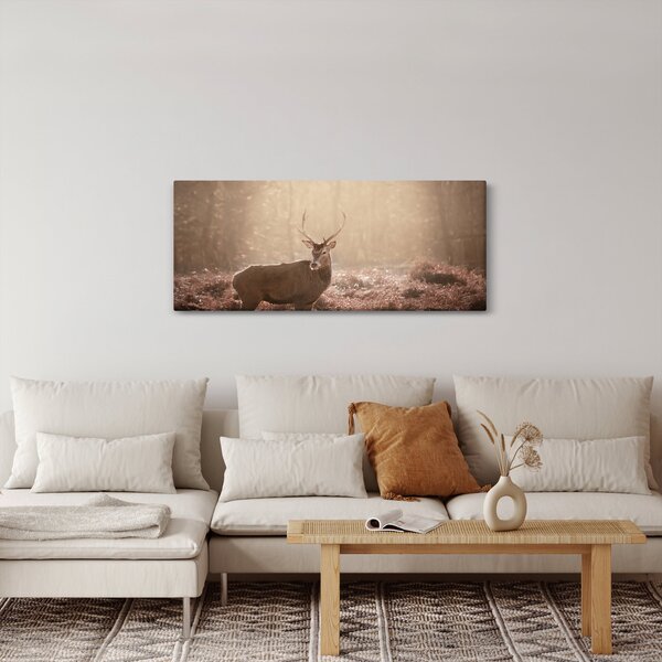 Slika - Jelen u šumi (120x50 cm)