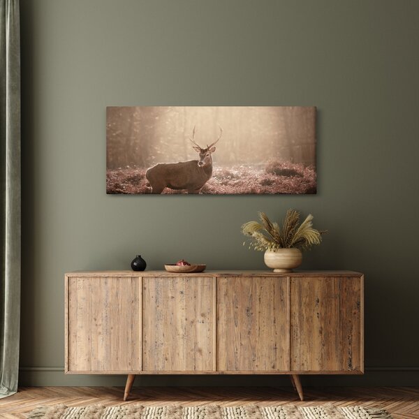 Slika - Jelen u šumi (120x50 cm)