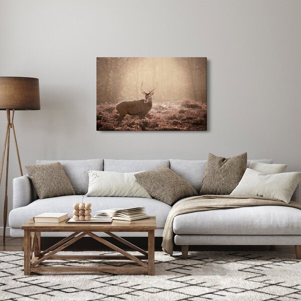 Slika - Jelen u šumi (90x60 cm)