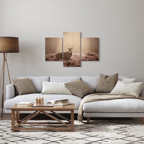 Slika - Jelen u šumi (90x60 cm)