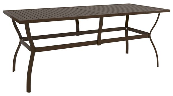 VidaXL Vrtni stol smeđi 190 x 80 x 72 cm čelični