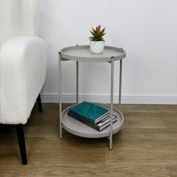 Metalni okrugao pomoćni stol ø 42 cm Herdys – Yes Everyday