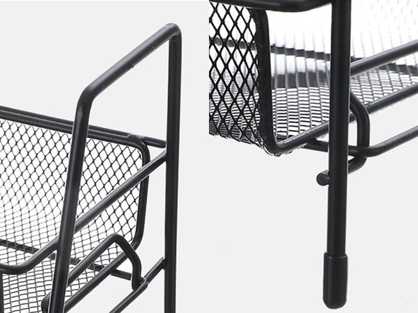 Kuhinjski organizator TALORO 31x32,5 cm, crni