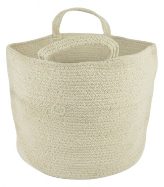 Košara za pohranu s ručkama COTTON HAVEN 35x35 cm - više boja Boja: Svijetlo zelena
