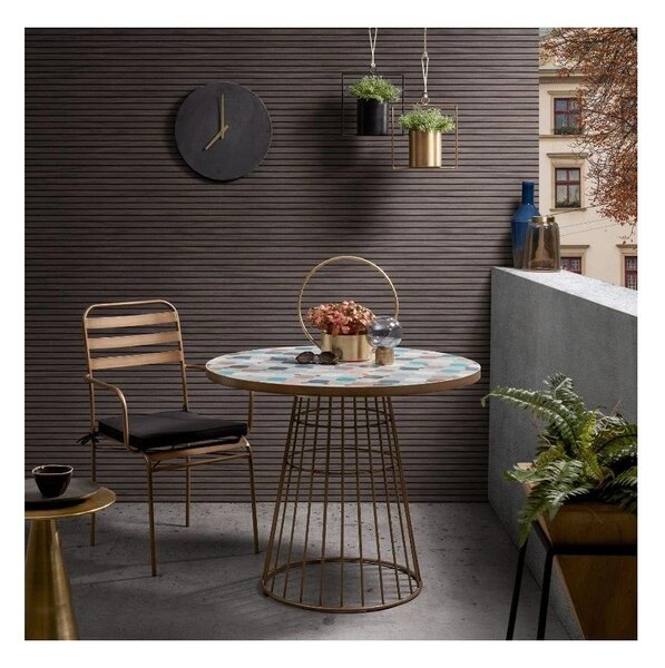 Okrugao pomoćni stol aluminijski ø 39 cm Rhet – Kave Home