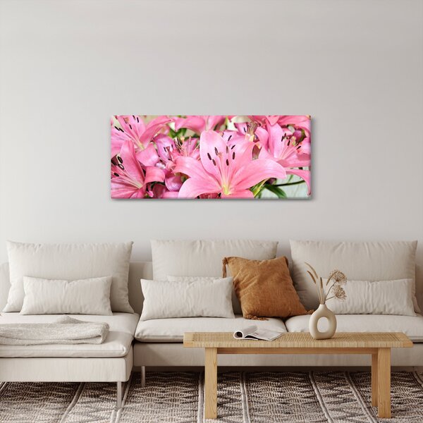 Slika - Ružičasti ljiljani (120x50 cm)