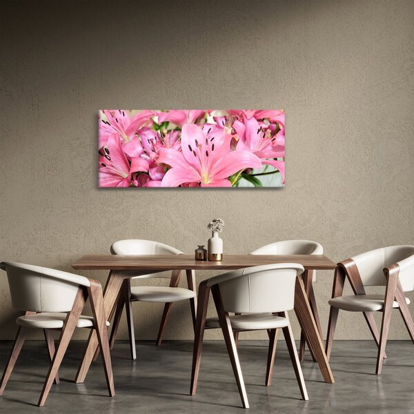 Slika - Ružičasti ljiljani (120x50 cm)