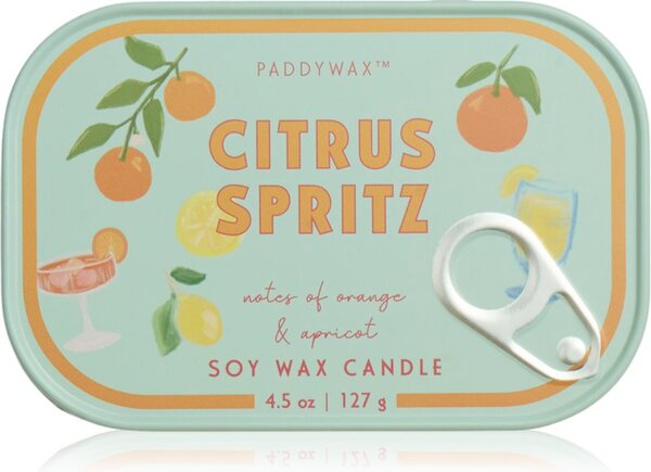 Paddywax Bistro Tin Citrus Spritz mirisna svijeća u limenci 127 g