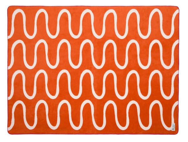 Narančasta deka 150x200 cm Swirl – noo.ma