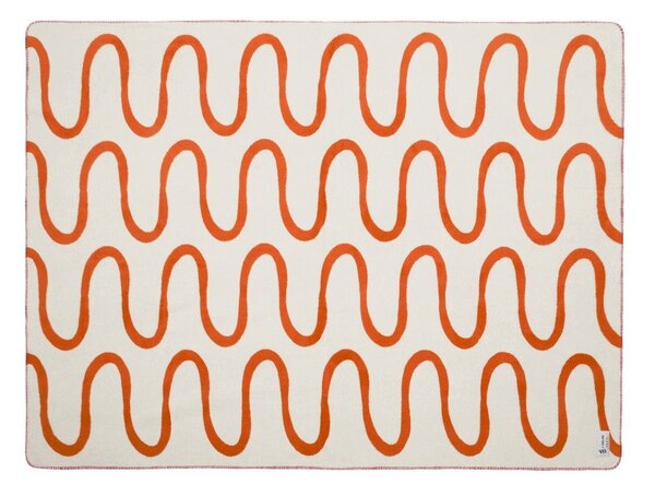 Narančasta deka 150x200 cm Swirl – noo.ma