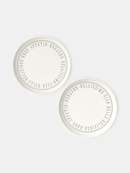 Sinsay - Keramički tanjuri s natpisom 2 pack