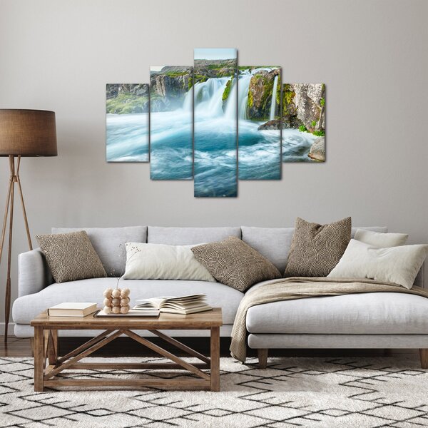 Slika - Stijene sa slapovima (150x105 cm)