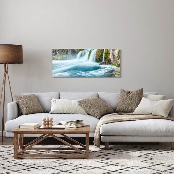 Slika - Stijene sa slapovima (120x50 cm)