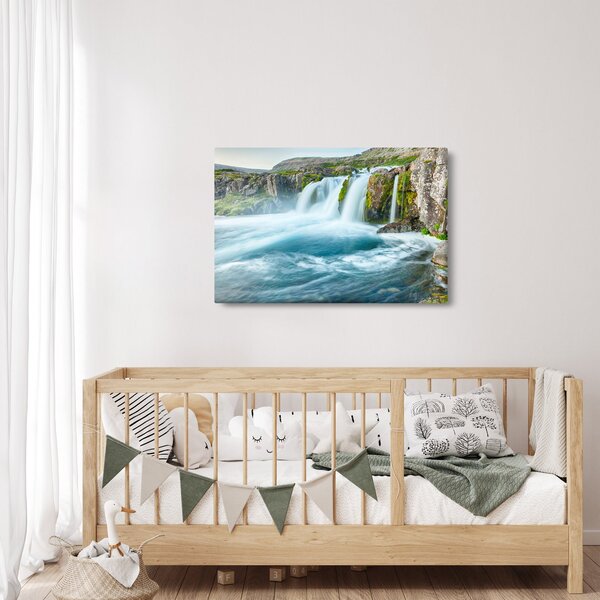 Slika - Stijene sa slapovima (90x60 cm)