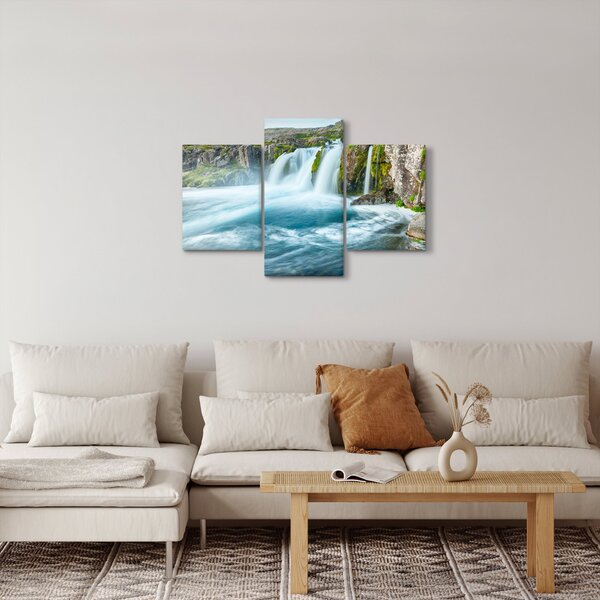 Slika - Stijene sa slapovima (90x60 cm)