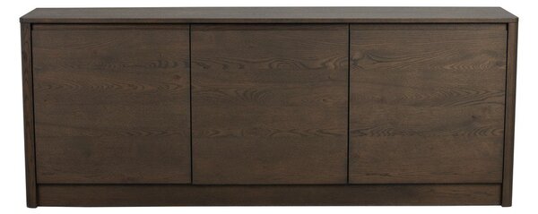 Komoda u dekoru hrasta u tamnoj prirodnoj boji 180x70x40 cm Melstone – Rowico