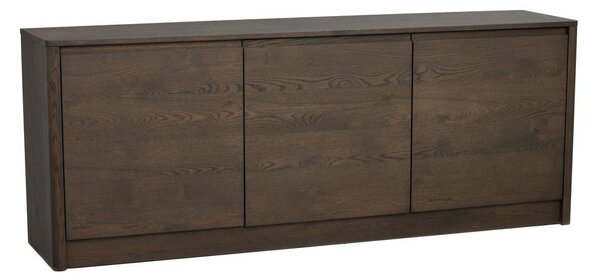 Komoda u dekoru hrasta u tamnoj prirodnoj boji 180x70x40 cm Melstone – Rowico