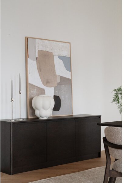 Komoda u dekoru hrasta u tamnoj prirodnoj boji 180x70x40 cm Melstone – Rowico