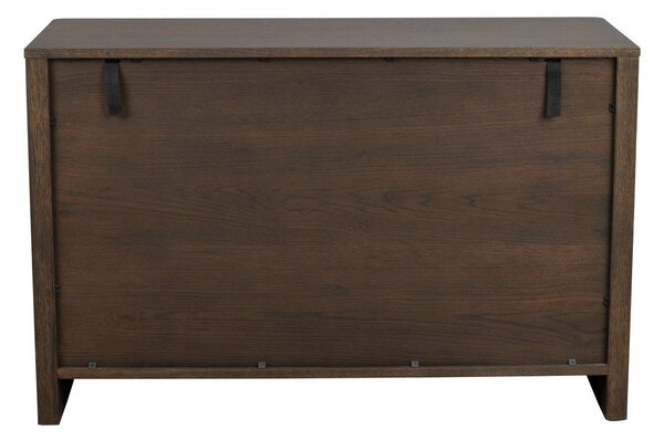 Komoda u dekoru hrasta u tamnoj prirodnoj boji 110x70x45 cm Melstone – Rowico