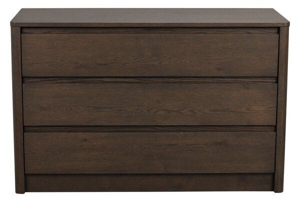 Komoda u dekoru hrasta u tamnoj prirodnoj boji 110x70x45 cm Melstone – Rowico
