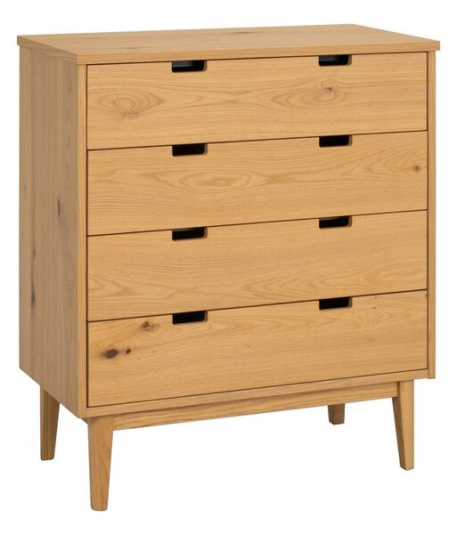 Komoda od punog hrasta u prirodnoj boji 75x85x38 cm Garrison – Rowico