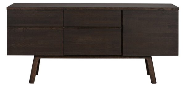 Komoda od punog hrasta u tamnoj prirodnoj boji 170x77x42 cm Cleardale – Rowico