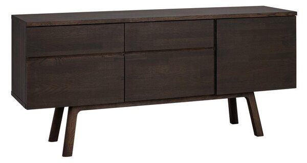 Komoda od punog hrasta u tamnoj prirodnoj boji 170x77x42 cm Cleardale – Rowico