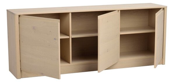 Komoda u dekoru hrasta u svijetloj prirodnoj boji 180x70x40 cm Melstone – Rowico