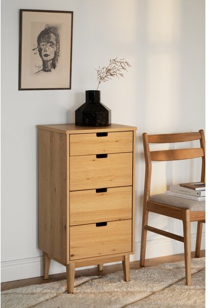 Komoda od punog hrasta u prirodnoj boji 45x92x38 cm Garrison – Rowico