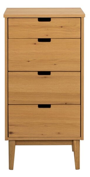 Komoda od punog hrasta u prirodnoj boji 45x92x38 cm Garrison – Rowico