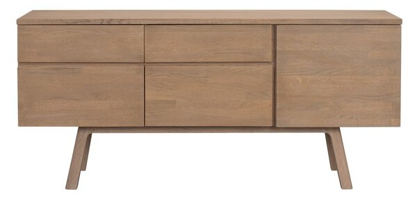 Komoda od punog hrasta u prirodnoj boji 170x77x42 cm Cleardale – Rowico