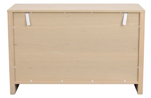 Komoda u dekoru hrasta u svijetloj prirodnoj boji 110x70x45 cm Melstone – Rowico