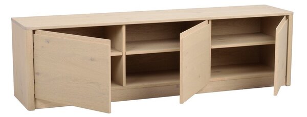 Komoda u dekoru hrasta u svijetloj prirodnoj boji 180x50x40 cm Melstone – Rowico