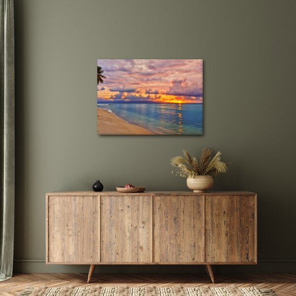 Slika - Zalazak sunca na plaži (70x50 cm)