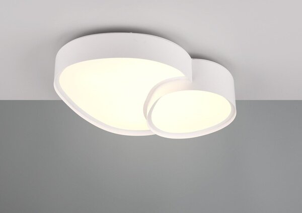 Bijela LED stropna svjetiljka 36x43.5 cm Rise – Trio