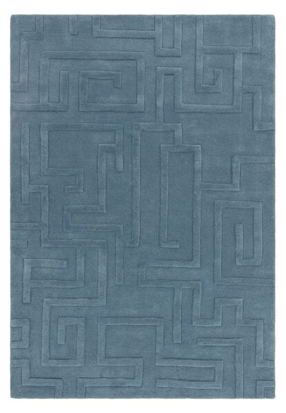 Plavi vunen tepih 160x230 cm Maze – Asiatic Carpets