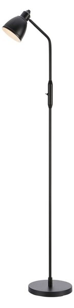 Mat crna stojeća svjetiljka s metalnim sjenilom (visina 143 cm) Story – Markslöjd