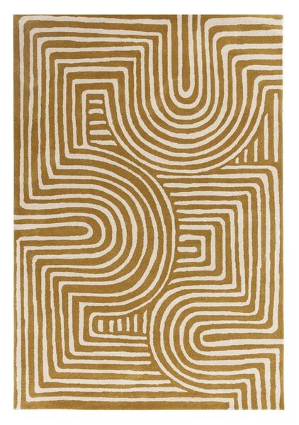 Oker žuti vunen tepih 160x230 cm Reef – Asiatic Carpets