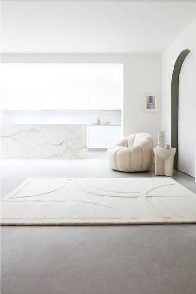 Bijeli vuneni tepih 120x170 cm Olsen – Asiatic Carpets