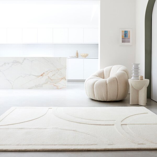 Bijeli vuneni tepih 120x170 cm Olsen – Asiatic Carpets