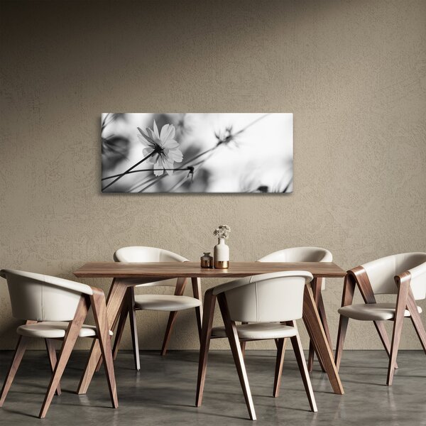 Slika - Crno-bijelo cvijeće (120x50 cm)