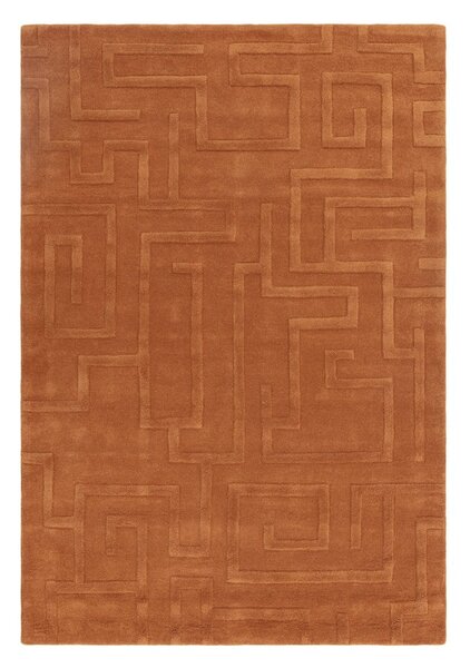 Ciglasti vunen tepih 120x170 cm Maze – Asiatic Carpets