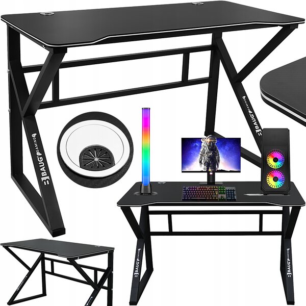 Računalo alu. gaming stol 120x60 carbon flex action