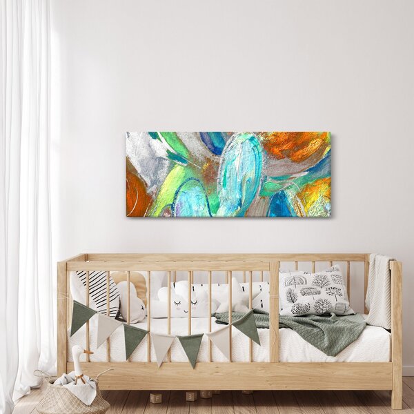 Slika - Apstrakcija boja (120x50 cm)