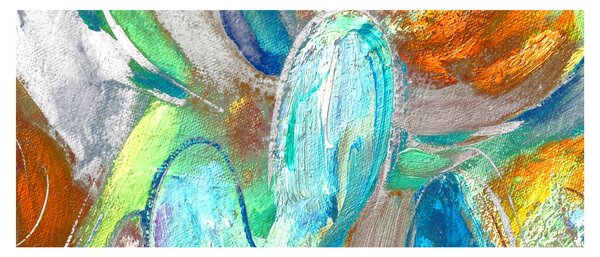 Slika - Apstrakcija boja (120x50 cm)