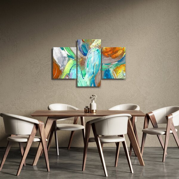 Slika - Apstrakcija boja (90x60 cm)