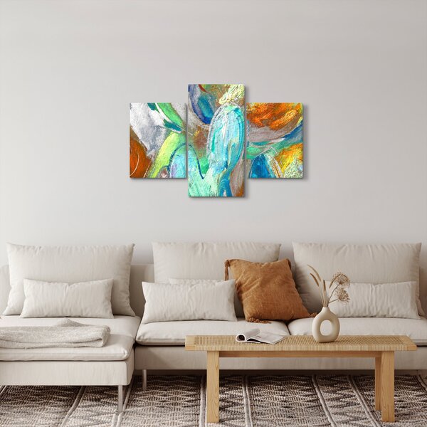 Slika - Apstrakcija boja (90x60 cm)