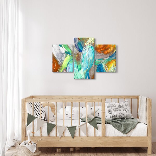 Slika - Apstrakcija boja (90x60 cm)