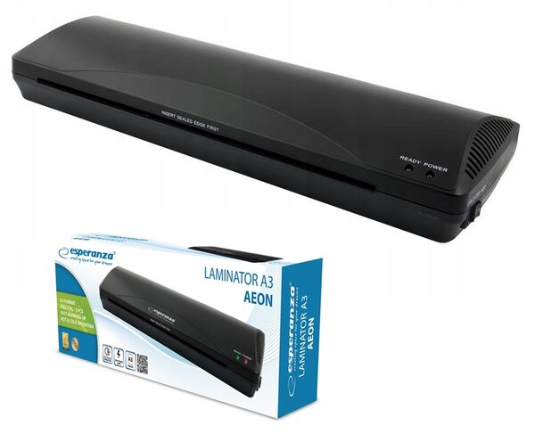 265w laminator a3 za kaširanje crne + a3 folija aeon